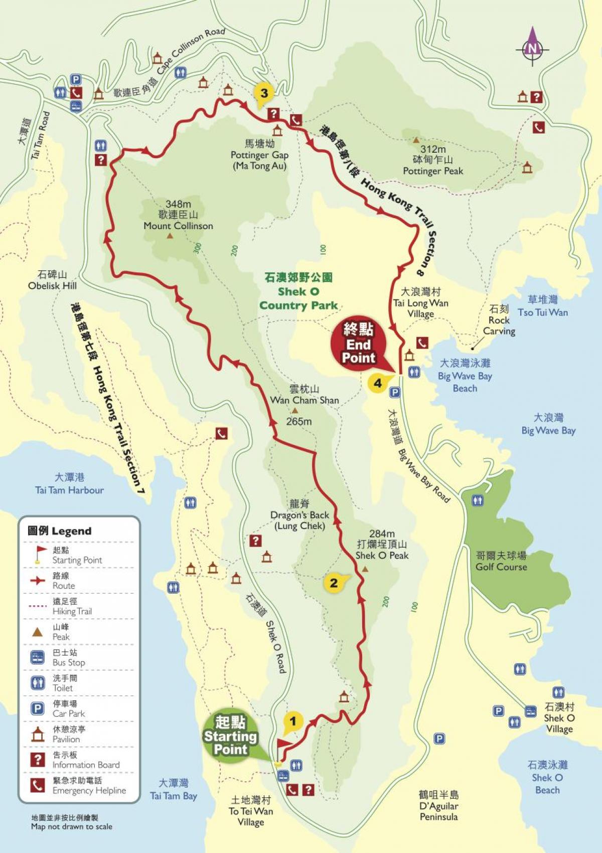 turist xəritəsi Hong kong