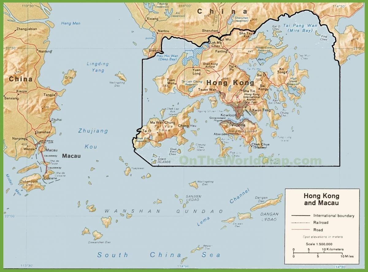 siyasi xəritəsi hong Kong
