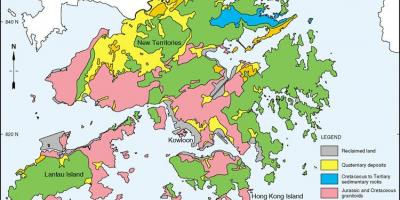 Geoloji xəritə hong Kong