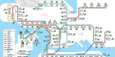 İctimai hong Kong nəqliyyat xəritəsi