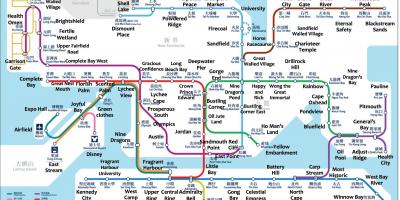 Metro xəritəsi hong Kong