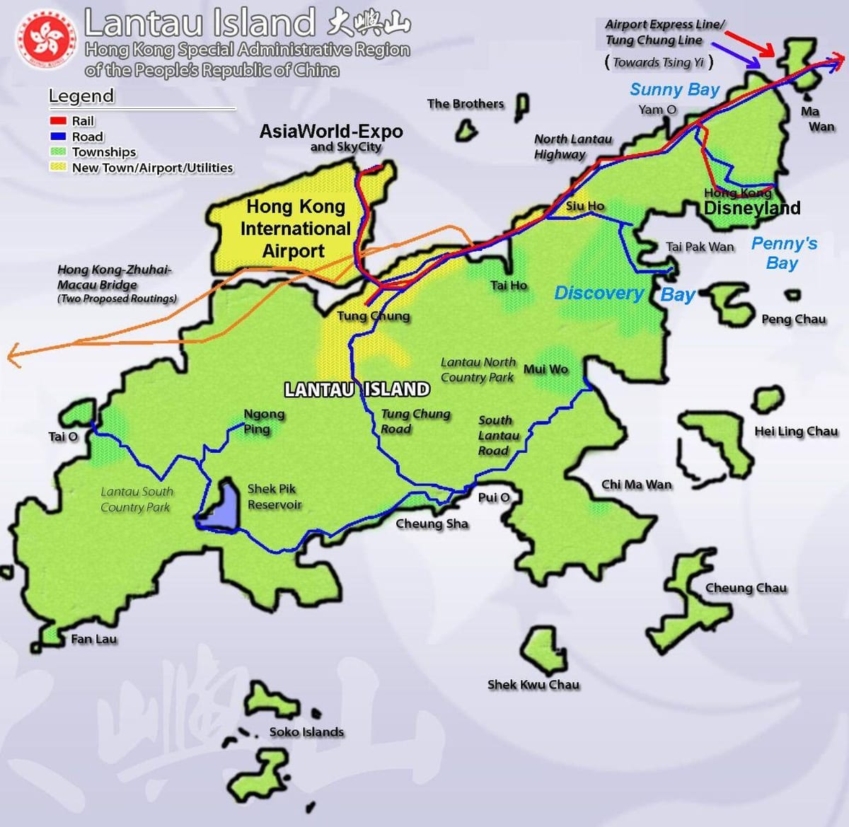 Ada Hong kong turist xəritəsi