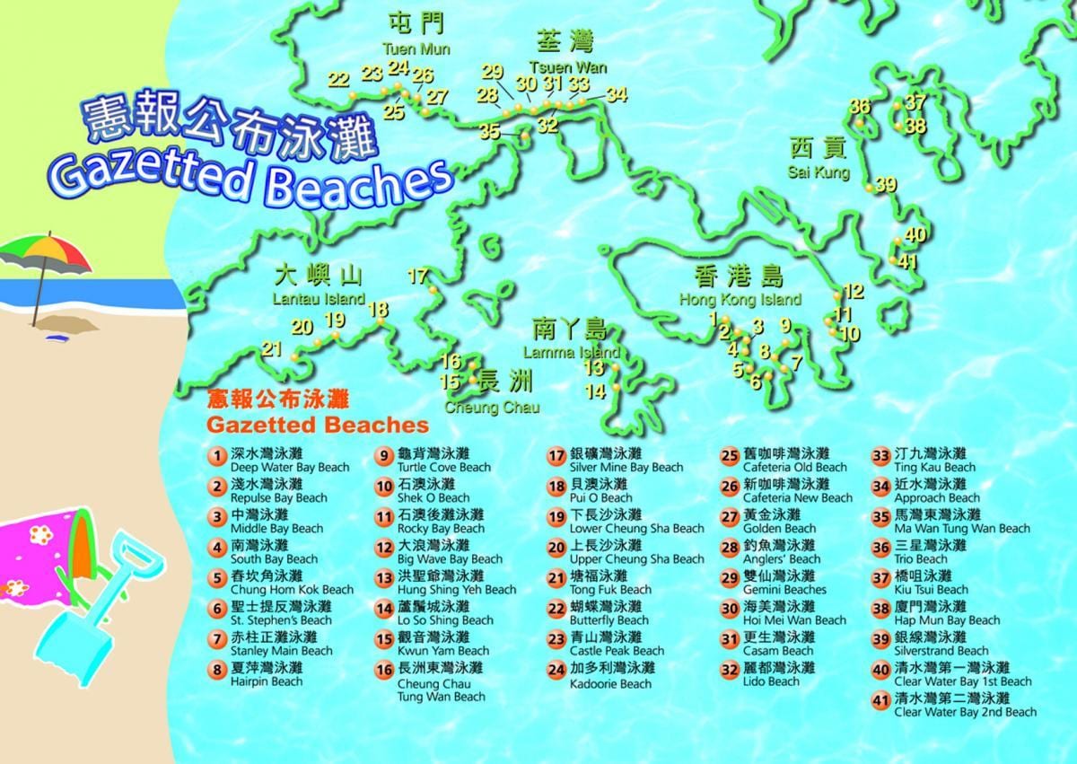 hong Kong kart çimərliklər