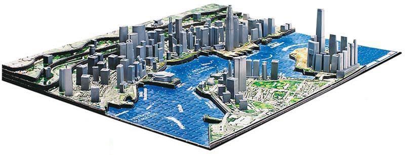 3D xəritə hong Kong