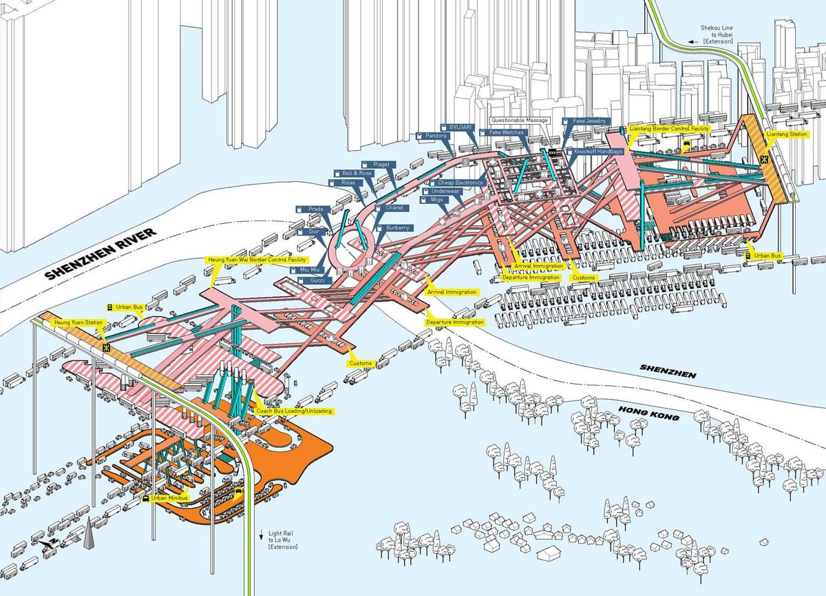Shenzhen xəritə və hong Kong