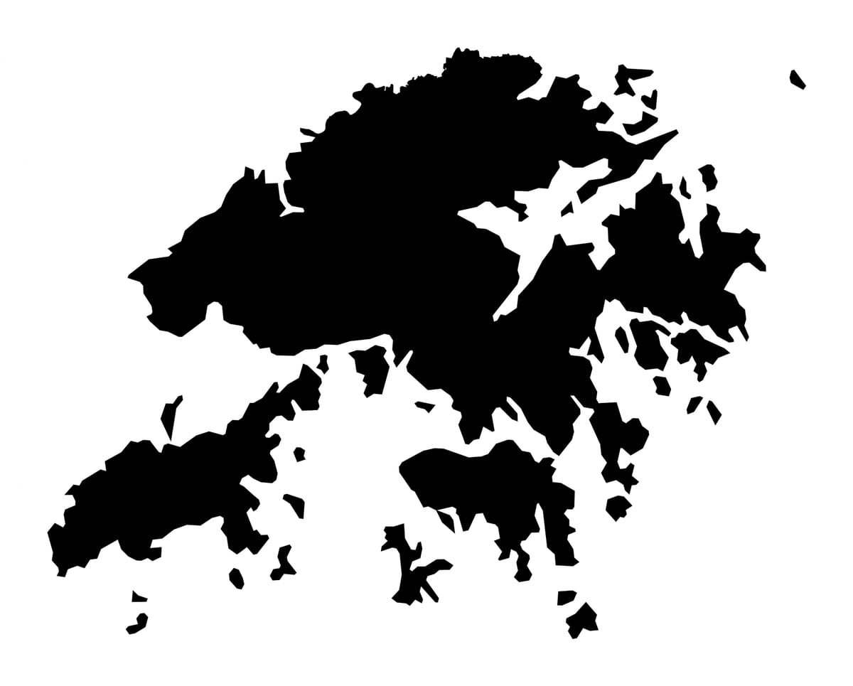 hong Kong kart vektor