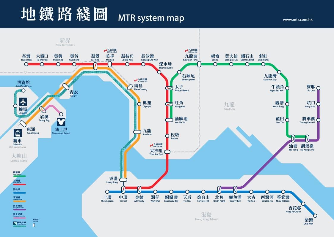 козвэй-Bay metro xəritəsi