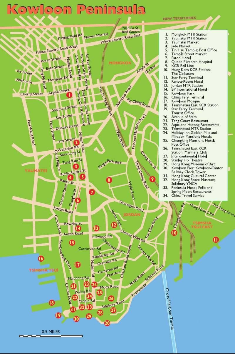 Turistik коулун xəritə