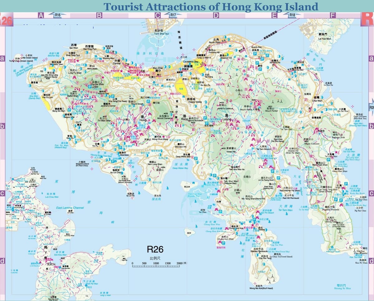 Hong kong xəritədə
