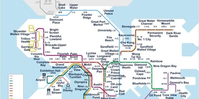 Metro xəritəsi hong Kong