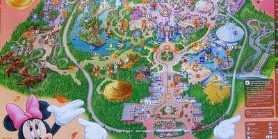 Hong kong Disney xəritə