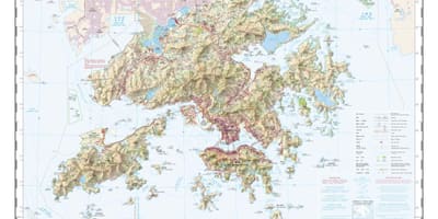 Kontur xəritə hong Kong