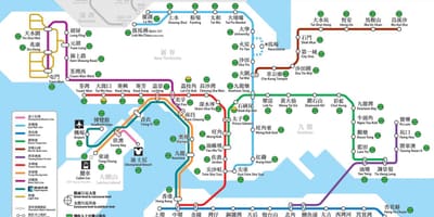 İctimai hong Kong nəqliyyat xəritəsi