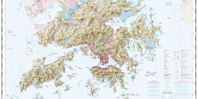 Topoqrafik xəritə hong Kong